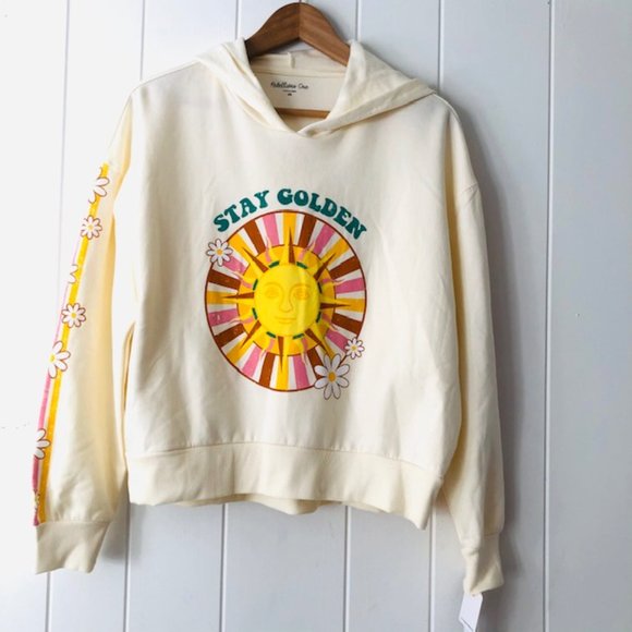 Rebellious One Stay Golden Graphic Hoodie - Picture 3 of 10